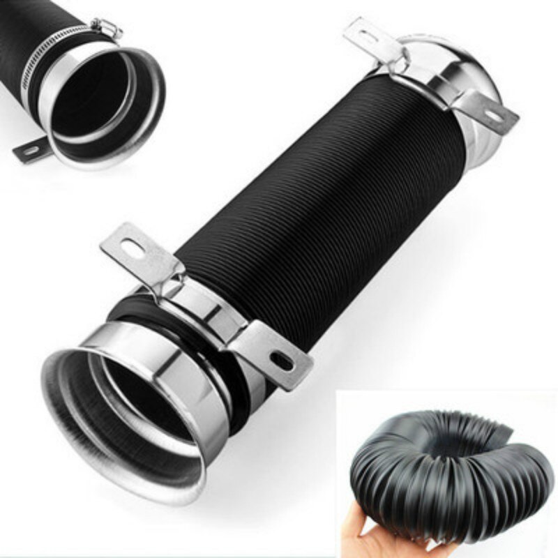 Car modified Air Intake Smart Telescopic Intake Pipe Duct 1M Flexible Car Engine Cold Air Intake Hose Kit Universial Accessiores