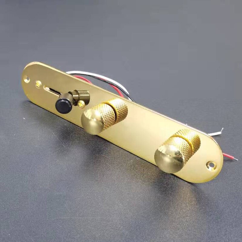Chrome/Gold/Black 3 Way Wired Loaded Prewired Control Plate Harness Switch Knobs for TL Tele Telecaster Guitar Parts