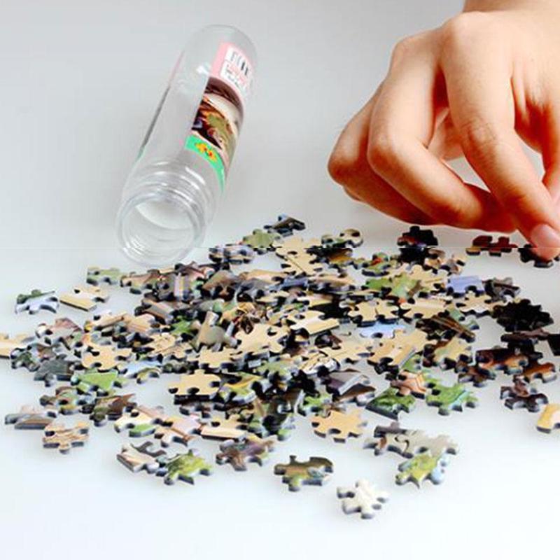 150 Piece Tube Scenery Intelligent Puzzles For Children Interactive Jigsaw Education Learning Brain Adults Teaser Toy Assem L7P0