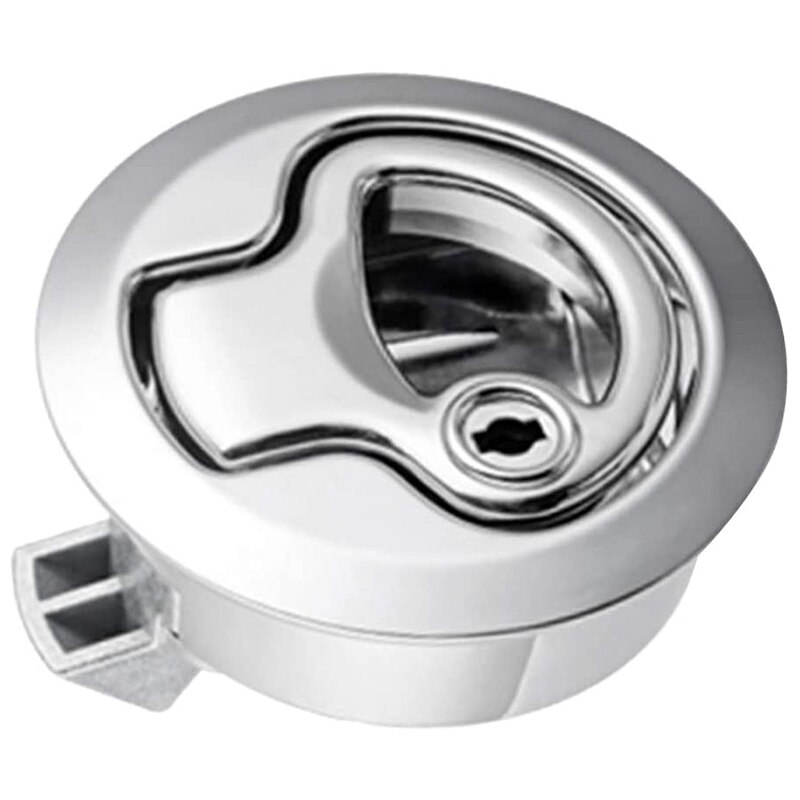 Serrure Marine de loquet de traction affleurante de trappe de bâti affleurant de 2 pièces avec le matériel de loquet de claquement d'ascenseur de clé pour la trappe de plate-forme de Yacht de bateau