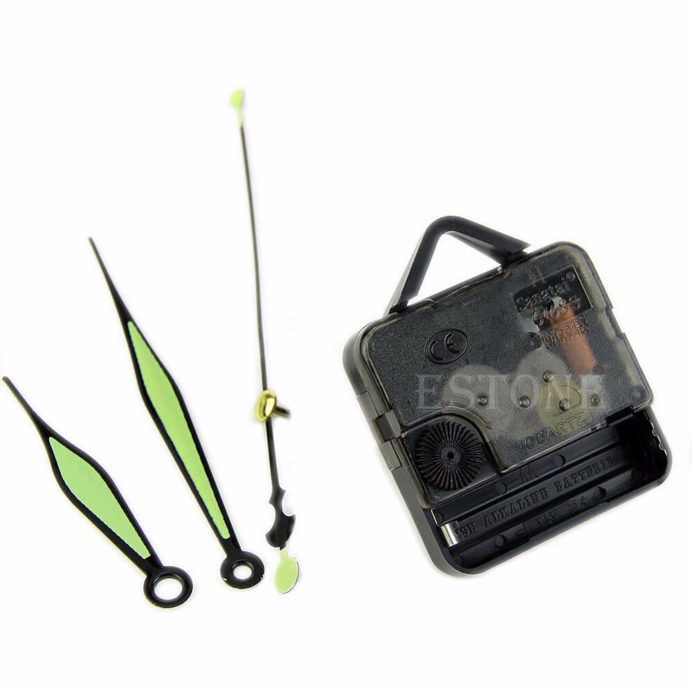Green Luminous Quartz Wall Clock Spindle Movement Mechanism Part DIY Repair kit