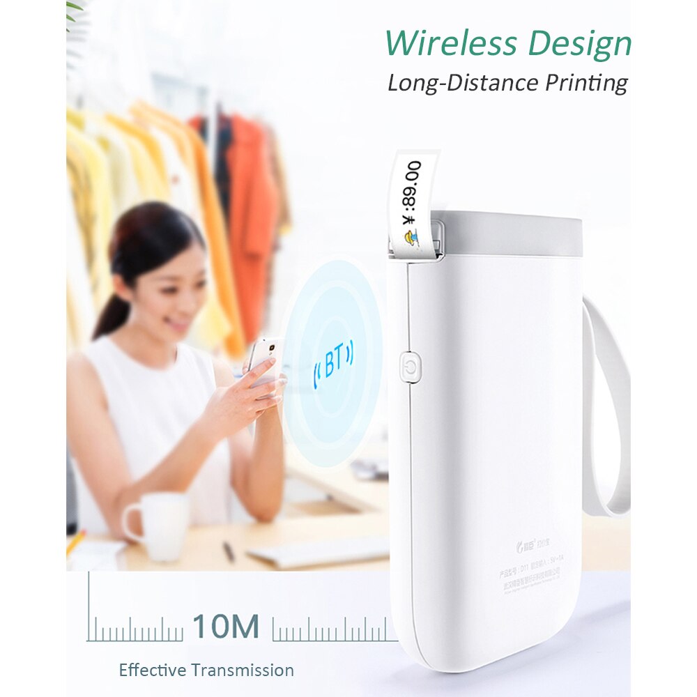 Wireless label printer Portable Pocket D11 Label Printer Portable BT Thermal Label Printer Home Use Office Fast Printing Printer