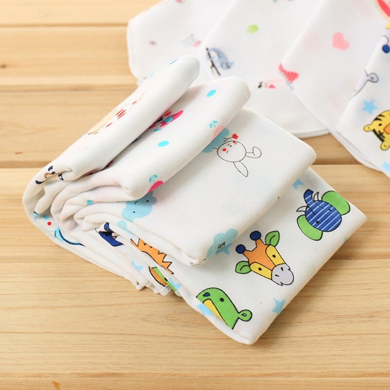Babyhanddoek 25 x 25cm dunne mix katoen zachte doekjes voedselwas gezicht vierkant kinderen