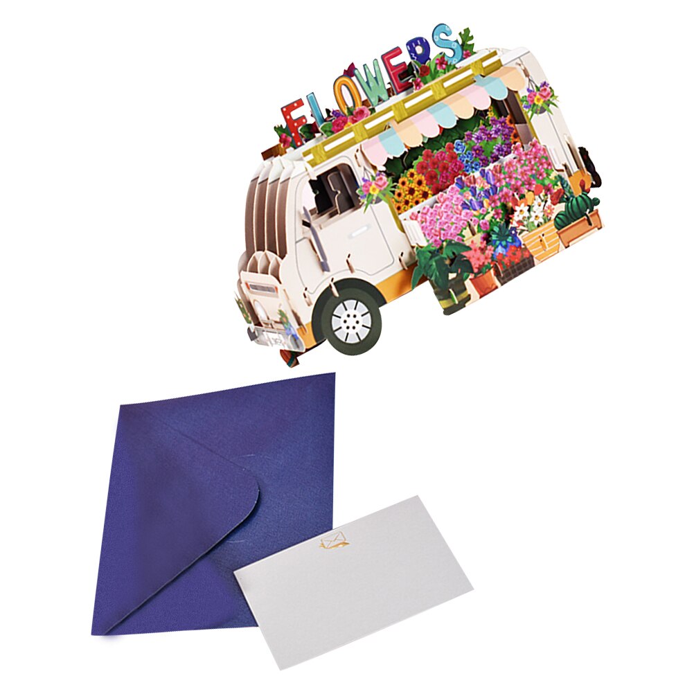 3Pcs Children Greeting Cards 3D Greeting Cards Children Blessing Cards for Decor