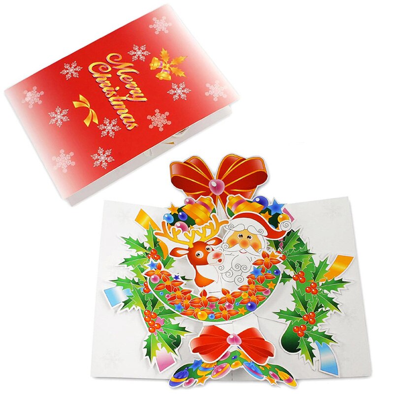 DIY Pop-up Card Christmas,Handmade 3D Anniversary Greeting Card Paper Model,Postcard Invitation Papercraft,Craft ER-136