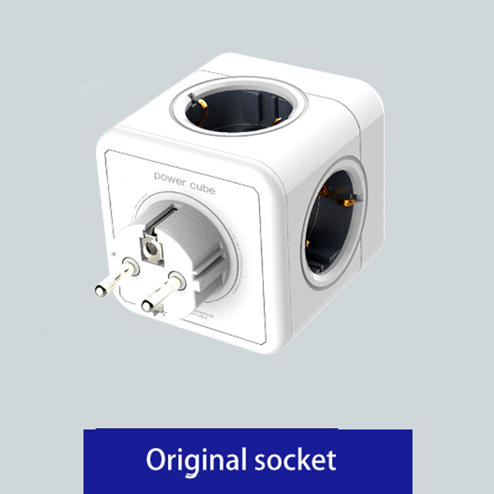 Multi Stopcontact Sopend Schakelaar 2USB Eu Plug Powercube Extension... – Vicedeal