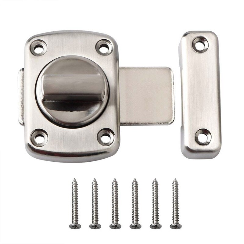Latch Rotating Door Latch/Gate Latch/Night Latch/Door Latch/Latch Lock/Bathroom Door Latch/Stainless Steel Brushed Finish/Applic