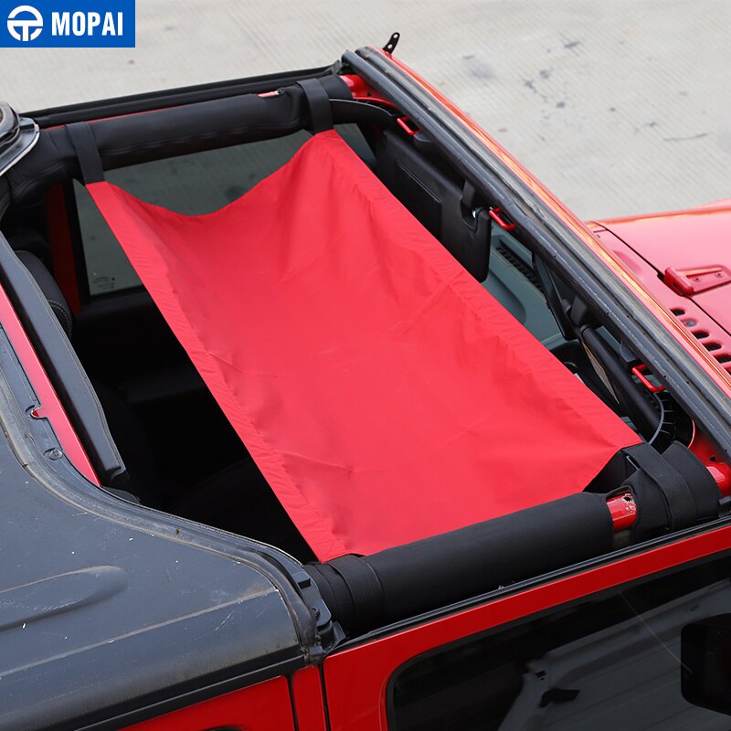Mopai bil tagdæksel til jeep wrangler bil top last net cover tilbehør til jeep wrangler jk yj tj jk jku 1987