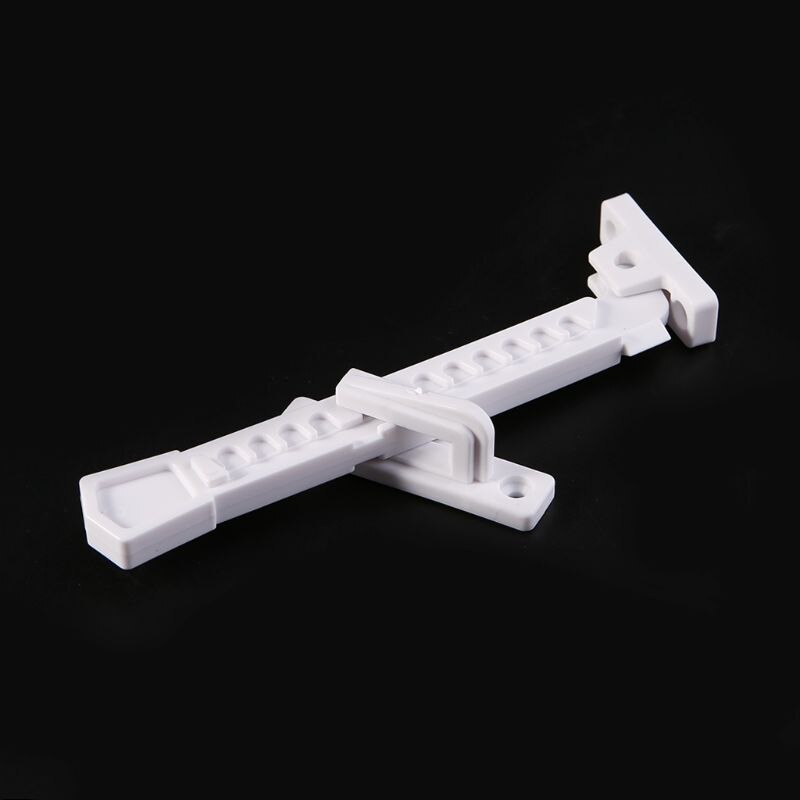 ABS Window Brace with Screws Window Sliding Wind Bracing Limiter Window Sash Lock Safety Window Latch
