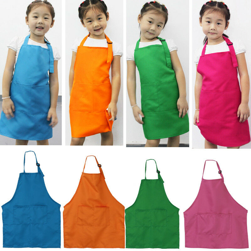 Børn børn fast almindeligt forklæde køkken madlavning bagning maleri madlavning kunst bib forklæde