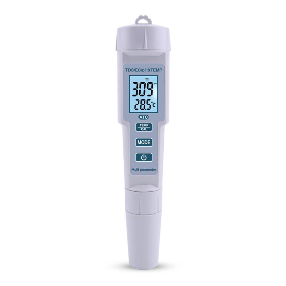 4 in 1 PH/TDS/EC/Temperature Meter PH Meter Digital Water Monitor Tester for Pools, Drinking Water, Aquariums: ph-686