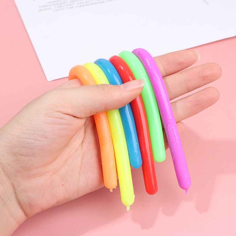 5 Stks/partij Zachte Rubber Noodle Elastische Touw Speelgoed Stretch String Decompressie Speelgoed Elastische String Fidget Relief Stress Vent Speelgoed