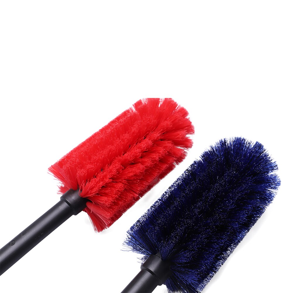 SPTA Car Wheel Wash Brush Plastic Handle Vehicle Cleaning Brush Wheel Rims Tire Washing Brush Auto Scrub Brush Car Wash Tools
