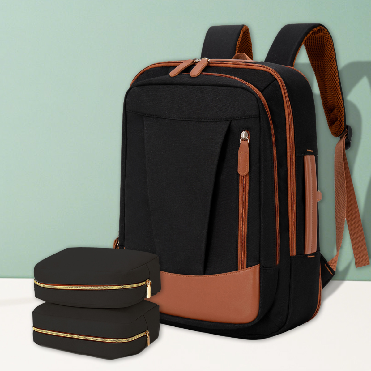 Backpack for Women Simple Business Computer Backpack Outdoor Large Capacity Travel Bag Student School Bag for Boys: SKY BLUE