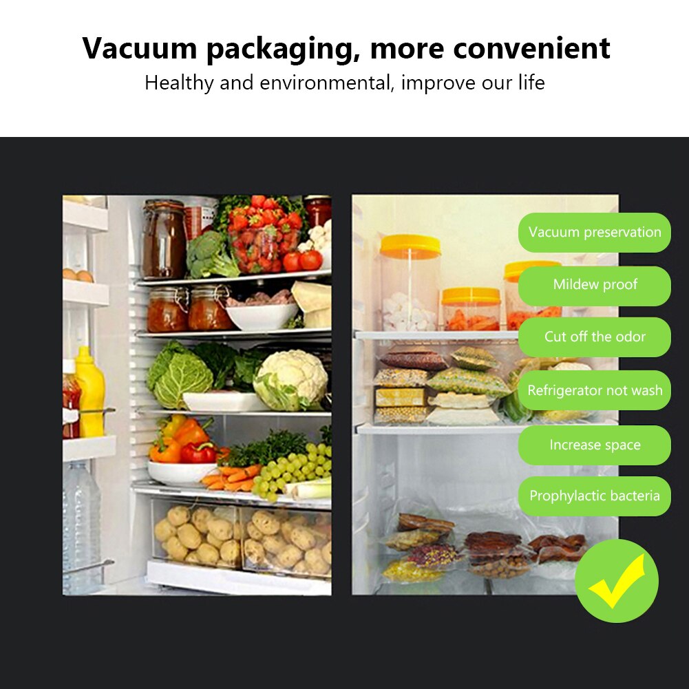 1/2/3 stücke rollen/viel Frische Versiegelung Container Packer Lagerung Sparer taschen für Heimat KitchenLong Halten lebensmittel verpackung Film Vakuum Tasche