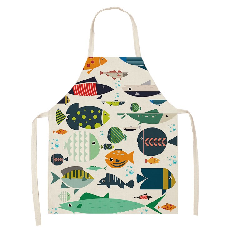 Delantales de cocina para hombre y mujer, delantal para ama de casa, a prueba de agua, de algodón, a prueba de aceite, textiles antiincrustantes para el hogar, Chef, 68x55cm: C