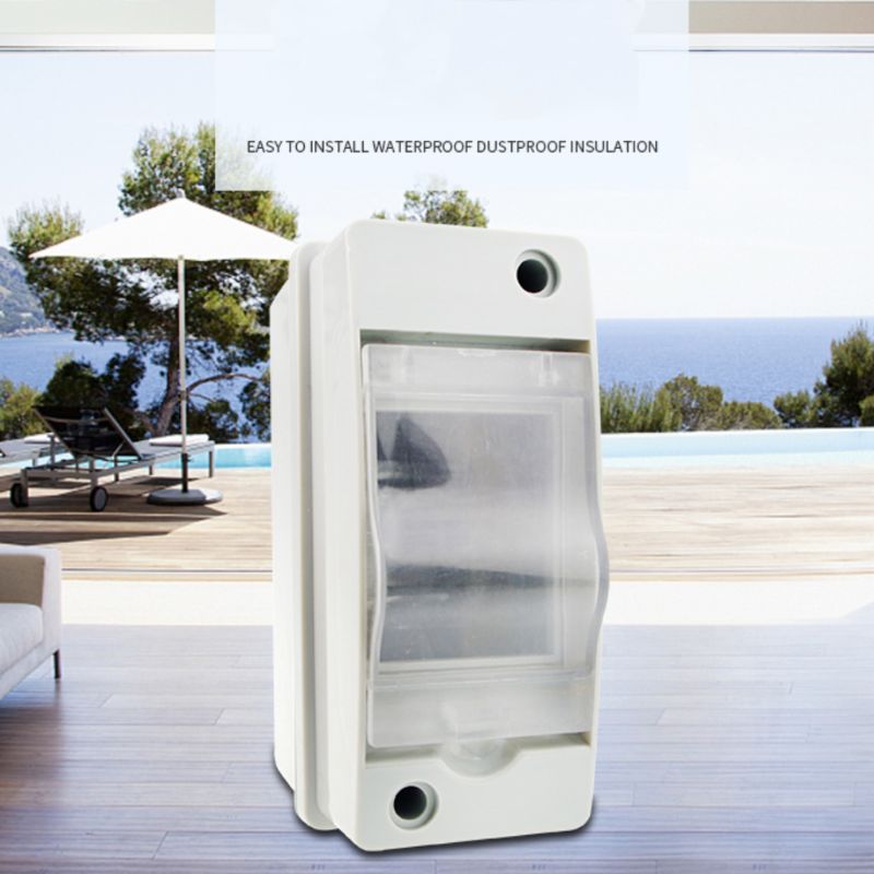 2 Ways Household Illumination Electrical Distribution Box Waterproof with Cover 449C