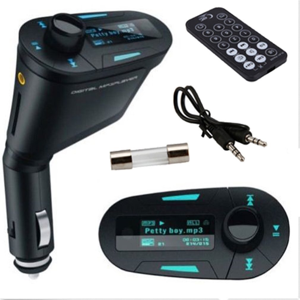 Car MP3 Player with perfect high stereo Wireless FM Transmitter and USB SD MMC Slot 3.5mm with Remote L31122