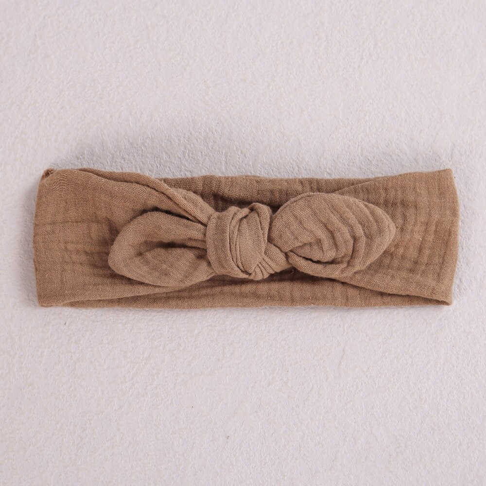 Wiązane łuk dziecko z roczniełąkiem na głłałę Super miękka bawełna turban niemowlę rozciągliwy chusta na głłałę łuki akcesoria robić włosów jeden rozmiar pasuje robić wszystkich JFNY263: kolor 10