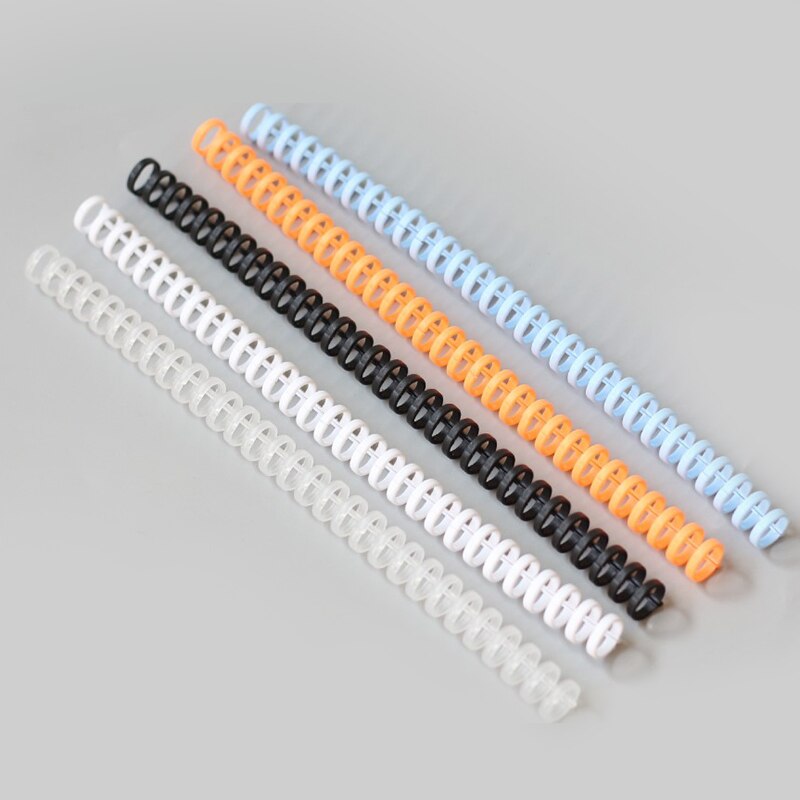 5 st 30- håls lösa blad plast bindningsring fjäder spiral ringar kontorsmaterial