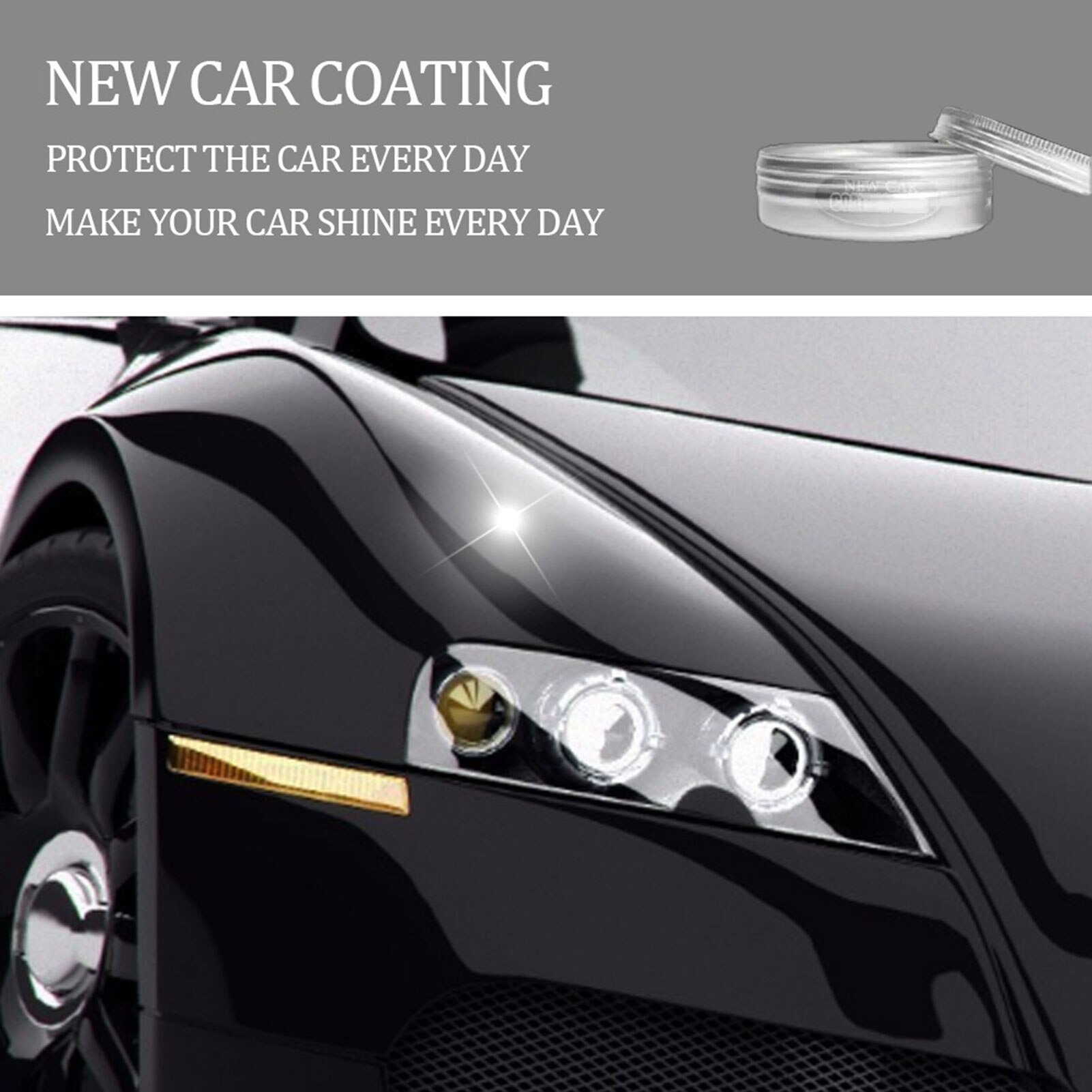 Car Wax Crystal Plating Hard Wax Coating Glossy Carnauba Wax Paint Care Coating Scratch Remover Paint Care Car Maintenance