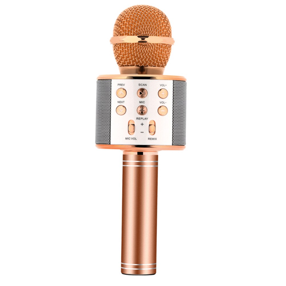 Portable Wireless Bluetooth Karaoke Microphone Handheld Speaking Singing Mic NIN668