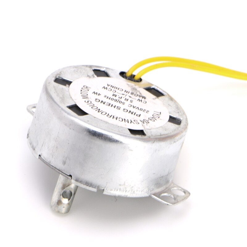 AQXYYWEI Synchronmotor 4W 220-240V 50/60Hz – 5-6 U/min, 4 Kgf·cm, Für Plattenspieler, Fan & Mikrowelle, 50 Mm Durchmesser
