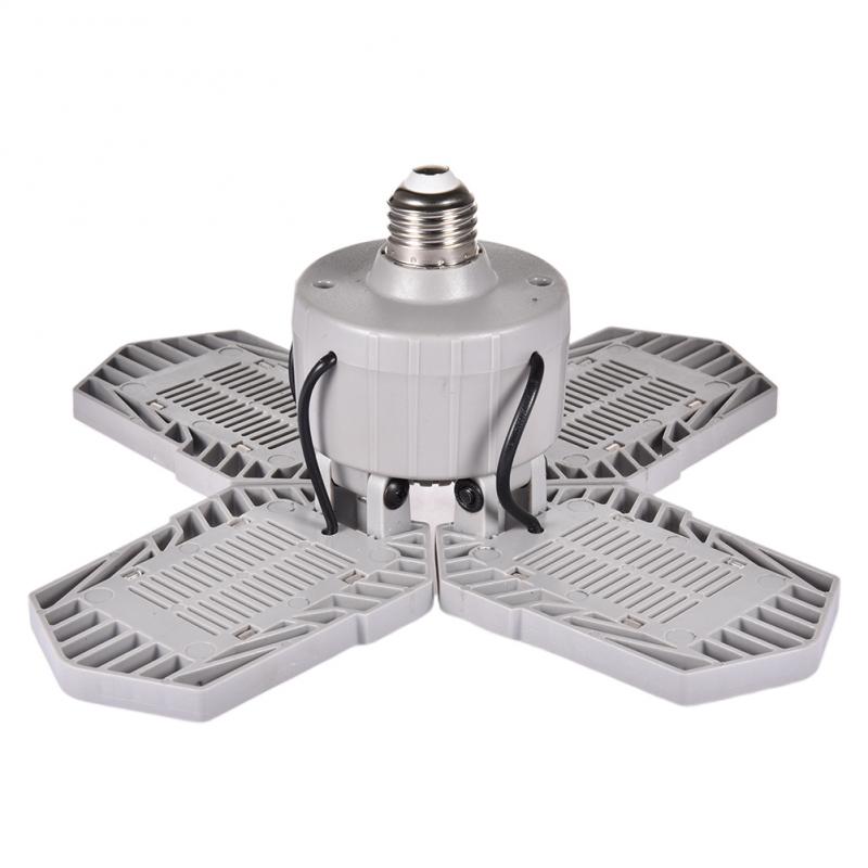 Super Bright LED Garage Ceiling Lights E27 60w LED Deformation High Bay Lighting Industrial Lamp Workshop Light