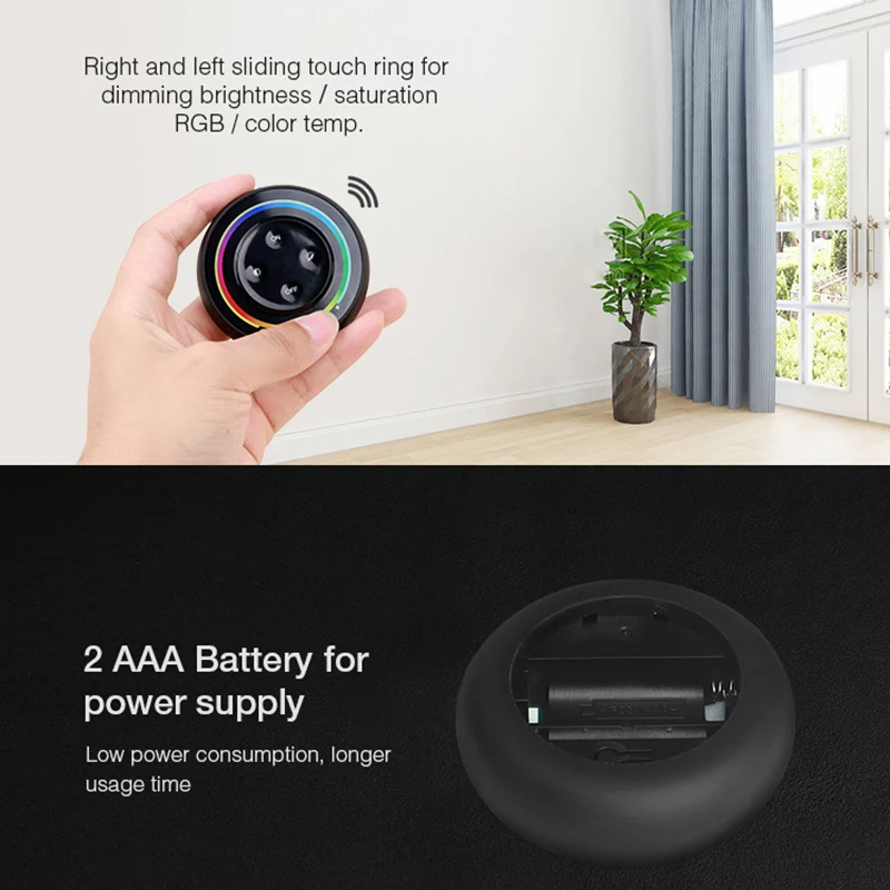 *Miboxer 2.4G Sonnenaufgang Fernbedienung Regenbogen Dimmer 2 oder 3 in 1 LED-Streifen-Glühbirnen-Regler
