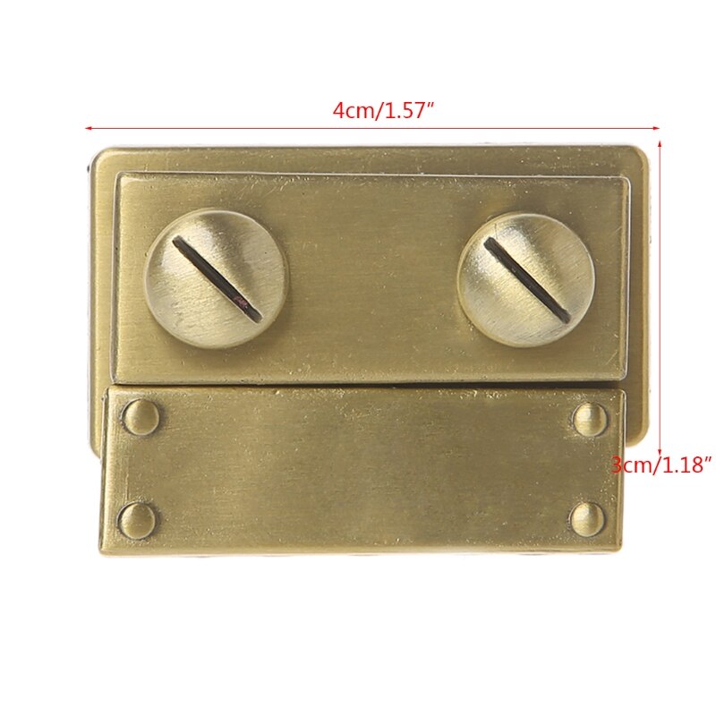 Women Bag Making Metal Push Lock Briefcase Square Lock Hardware Accessories