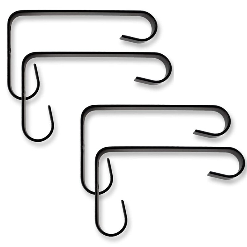 Bloempot Bracket Wall Mount Outdoor Muur Haak Voor Opknoping Bloempotten En Vogel Feeders (Pak Van 4): Default Title