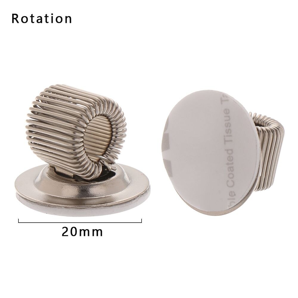 Spring Pen Clip Metal Pencil Holder Single Hole Double Opening Triple Orifice Elastic Loop Portable Writing Supplies Stationery: --Rotation