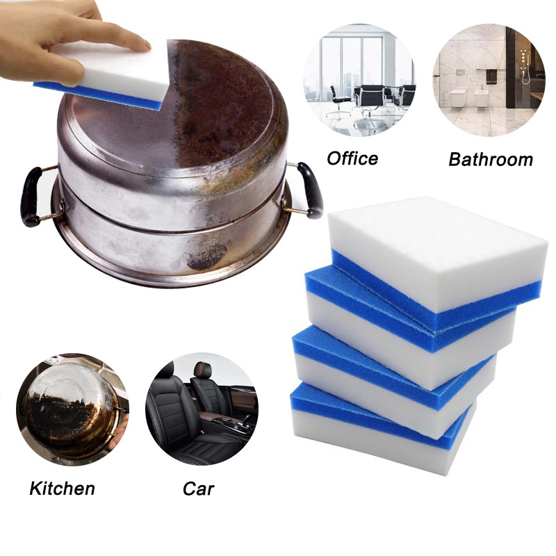 1/2/4/6Pcs Magic Spons Gum Blauw Emery Spons Keuken Tool Schotel Pot Borstel melamine Spons Cleaner Roest Remover Brush