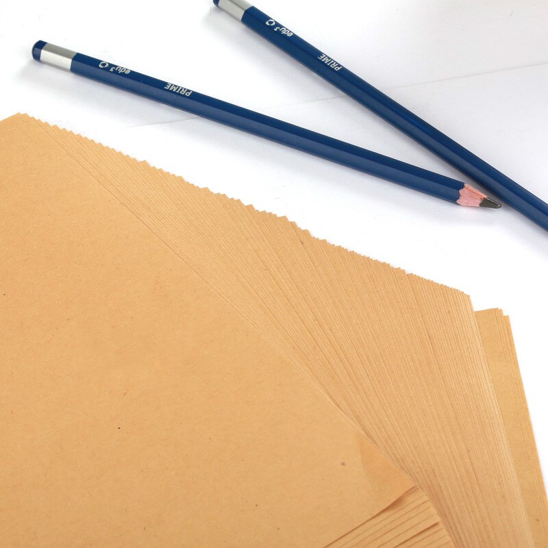 ¡Oferta! 100 unids/lote 80g papel kraft A4 papel de copia de Papel kraft para envolver papel hecho a mano