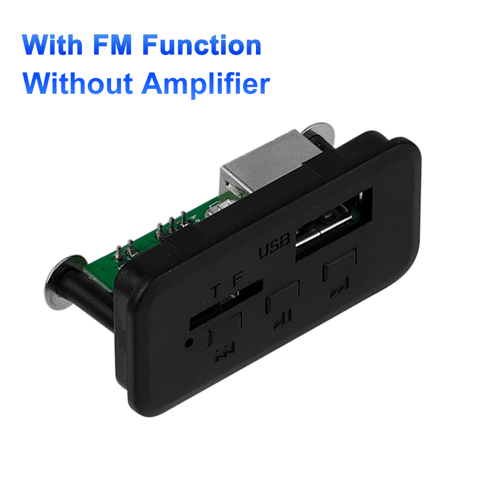 Dekoder MP3 Bluetooth 5.0 DC 12V Car Audio FM Radio Module Handsfree Bezprzewodowy odtwarzacz MP3 Obsługa USB TF AUX do głośnika: Czerwony