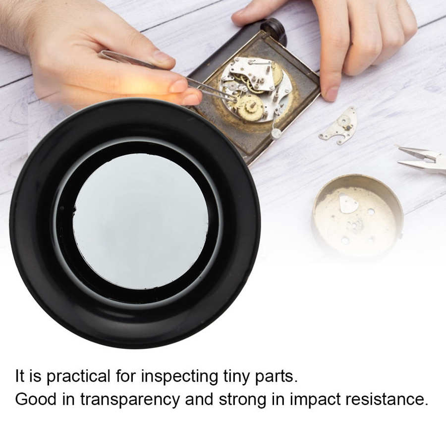 Lupa de ojo 3X 4X 5X 8X, herramienta de reparación de reloj, lupa de lente de lupa de cristal, herramienta de reparación de reloj para relojero c