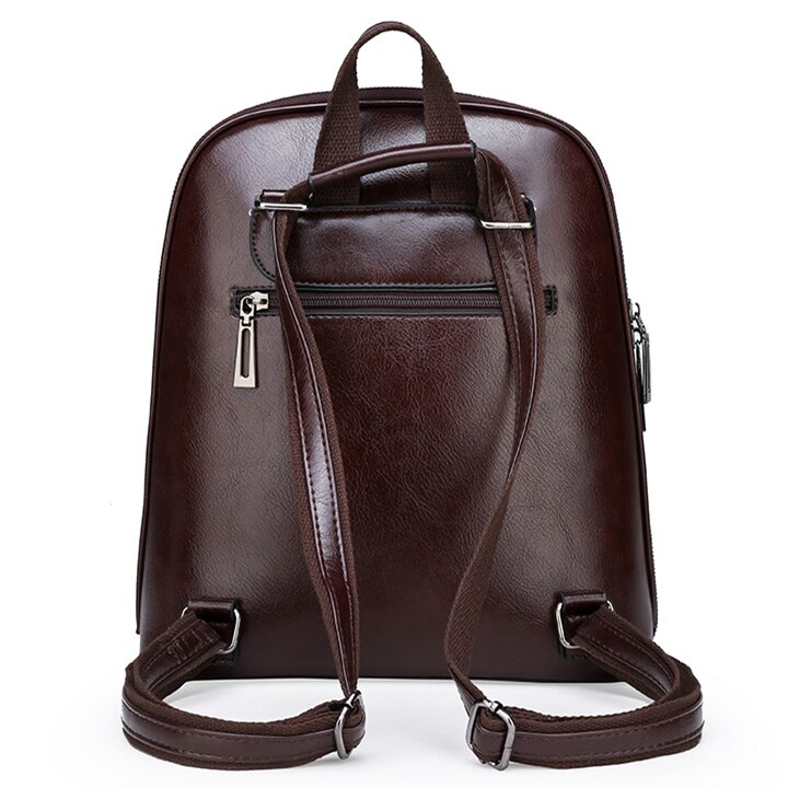 Qinranguio Lederen Rugzak Vrouwen Pu Leer Vrouwen Rugzak Schooltassen Voor Tienermeisjes Rugzak Vrouwelijke