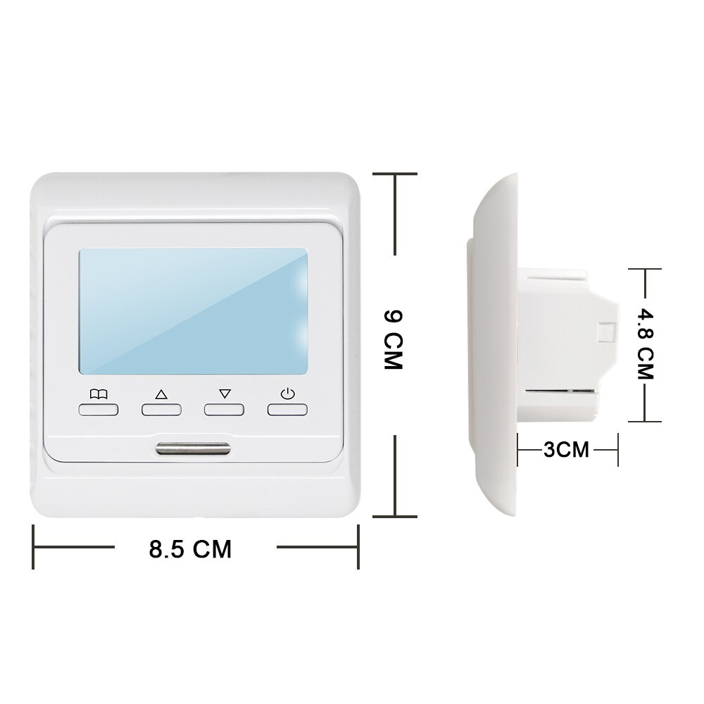 220v termoregulator til varm gulvvarme termostat 16a elektrisk / vand opvarmning lcd ugentlig programmerbar trådløs termostat