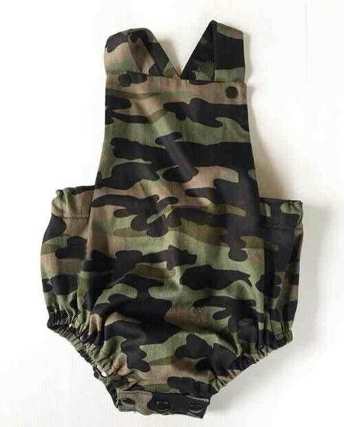 Camouflage Newborn Baby Boy Girl Sleeveless Romper Jumpsuit Summer Clothes Outfits Sunsuit 0-18M