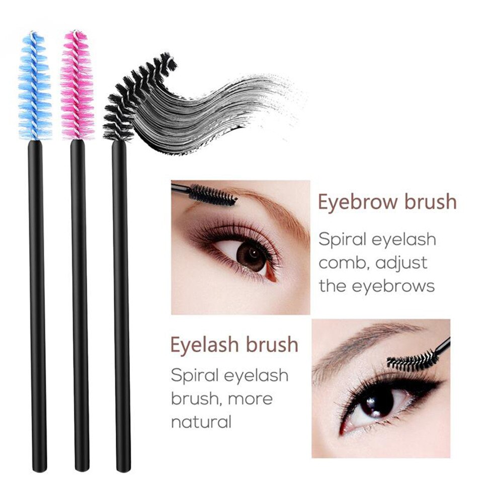 50Stck Wimpern Pinsel Einweg Wimpern Verlängerung Pinsel machen-hoch Kosmetische Werkzeug für Wimpern Reinigung Maskara Zauberstäbe Applikator