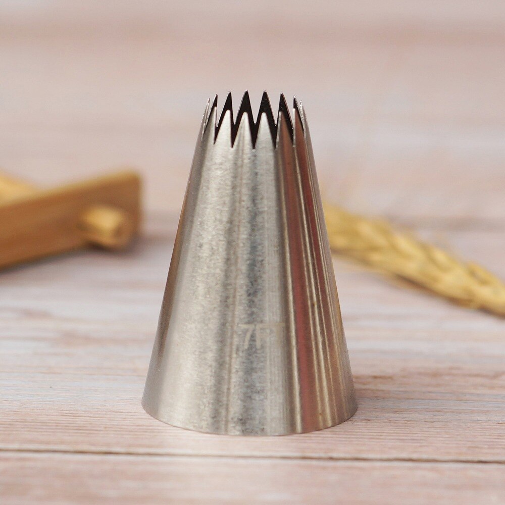 # 7FT Grote Maat Piping Nozzle Cake Decorating Pastry Open Ster Icing Tips Bakvormen Keuken Cookies Gereedschap Rvs