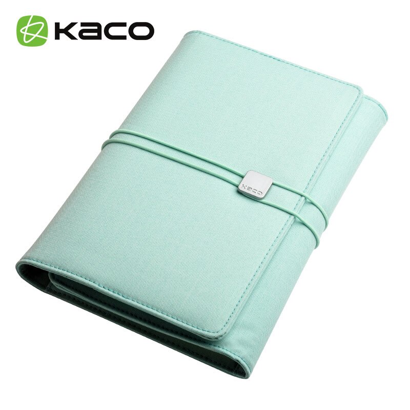 Kaco alio vandtæt stof business sæt konference  a5 notesbog multifunktionelle kontorartikler: Grøn