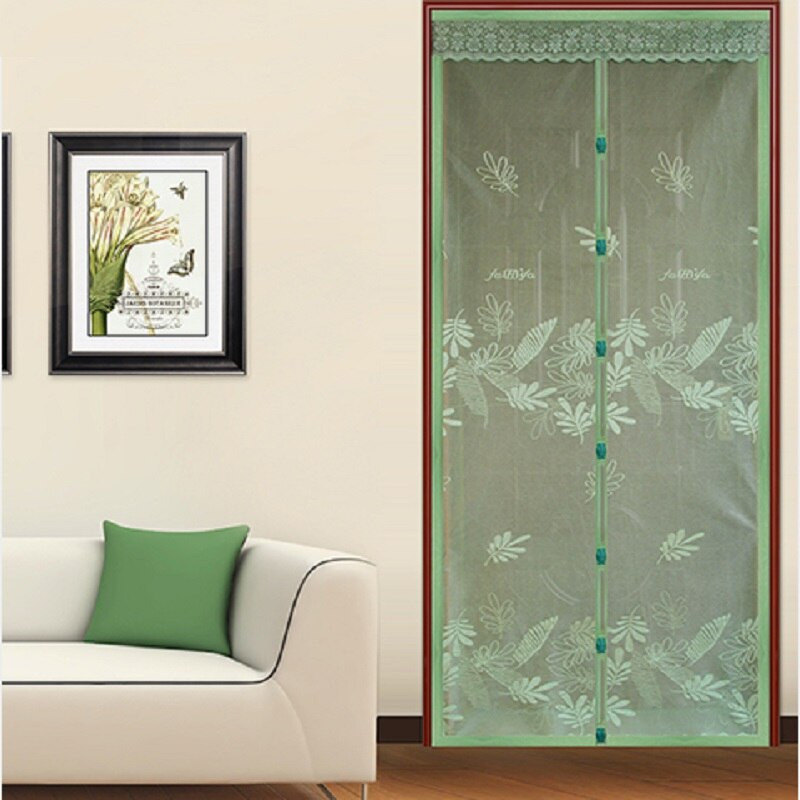 Hoogwaardige Stof Zomer Anti-muggen Magnetische Zachte Hordeur Gordijn Insect Mesh Fly Bug Beschermen Encryptie 100x210 CM Coffe