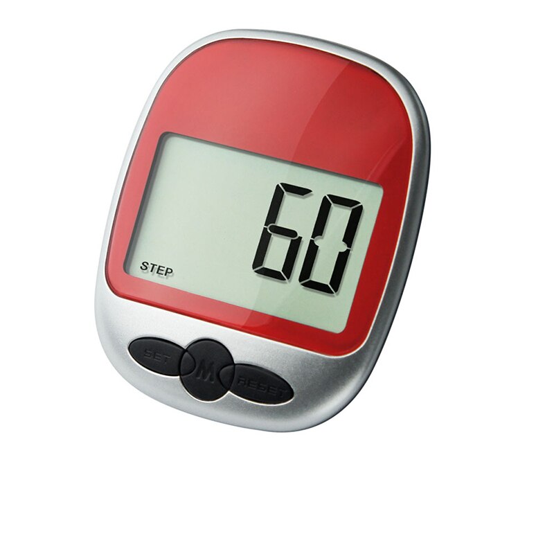 Mini podómetro LCD calorías caminata carrera trote caminar Cálculo de distancia contador Digital correr trote caminar paso