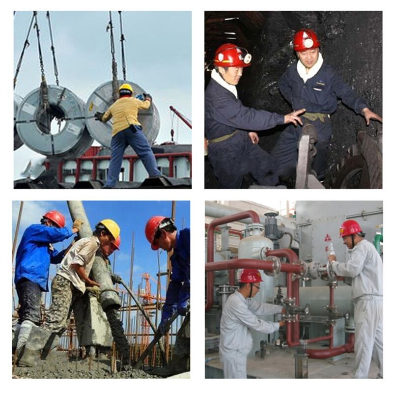 Safety Helmet Warehouse Worker Hard Hat Breathable Plastic Insulation Material