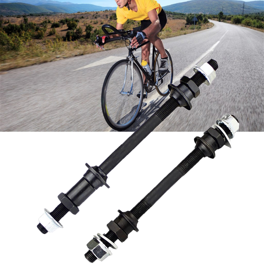 150mm 180mm Mountain Bike MTB Front Rear Axle Bike Spindle Bike Solid Shaft Bicycle Wheel Hub Axle Front Back Axles