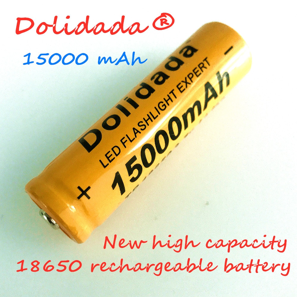 1-50pcs Brand 18650 battery 3.7 V 15000 mAh Rechargeable lithium battery High capacity battery for flashlight