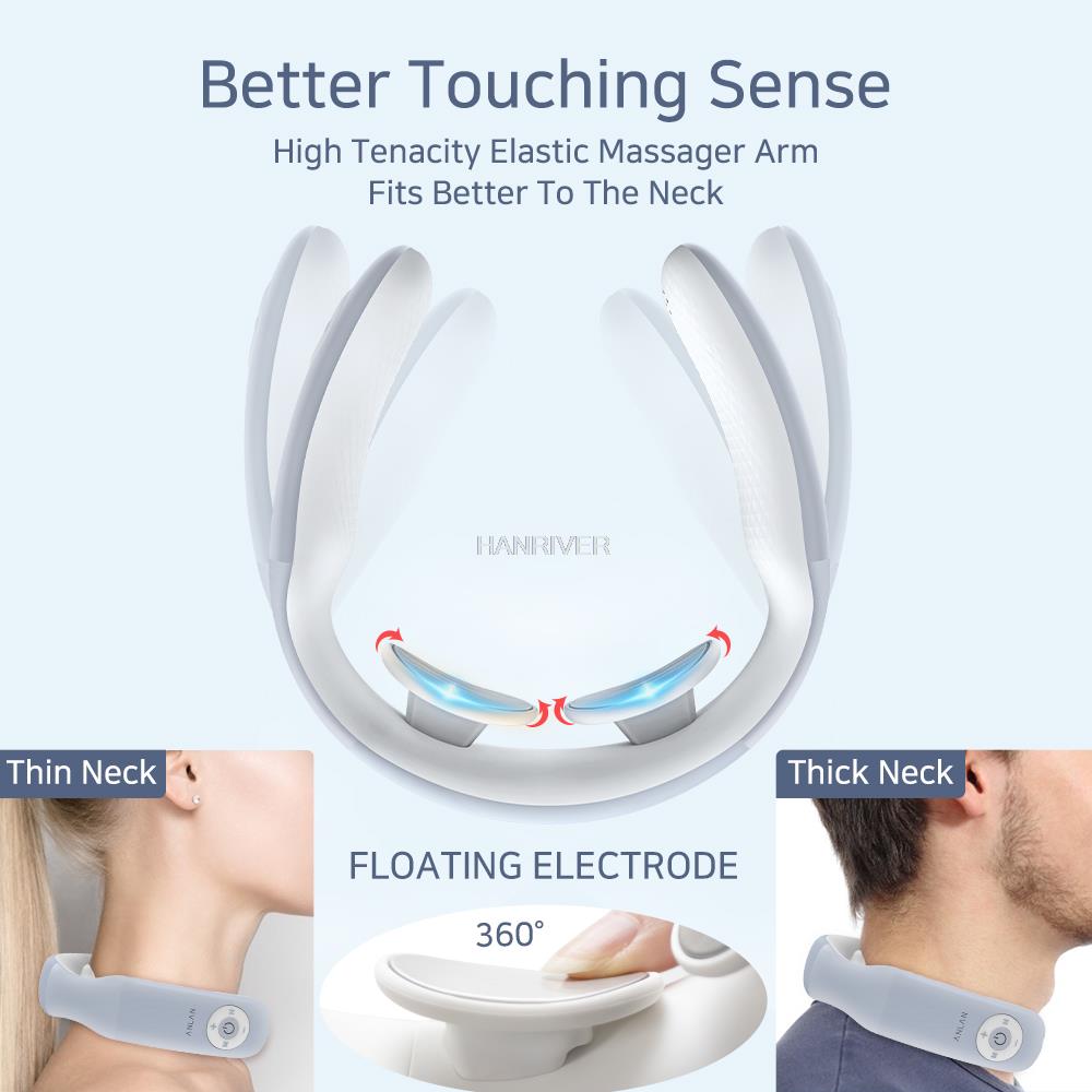 Smart neck massager shoulder massage electric pulse cervical spine portable heating analgesic and decompression tool health care