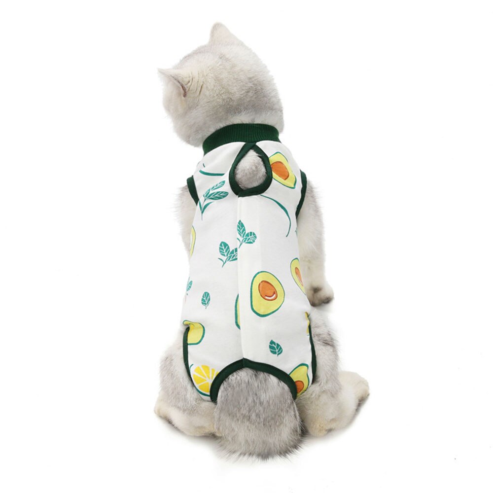 Combinaison de récupération chirurgicale pour chat, pour les blessures abdominales chirurgicales, vêtements pour animaux de compagnie, collier E alternatif pour chats et chiens, pyjama après stérilisation