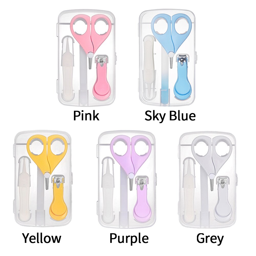 Crèche, maison, outils de manucure sûrs, hygiène pour nouveau-né, kit ergonomique de soins des ongles pour bébé, pince à crottes de nez, coupe-ongles, ciseaux, nettoyage